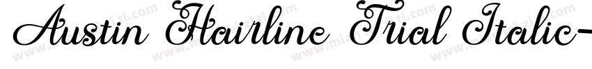 Austin Hairline Trial Italic字体转换